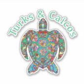 Tur Caicos Tribal Turtle シール (正面)