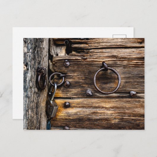 Tür mit Schloss ポストカード (正面/裏面)