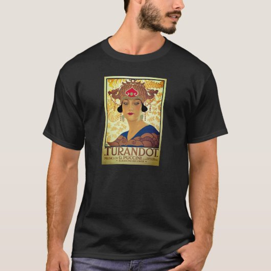 Turandotのポスター – Giacomo Puccini Tシャツ (正面)