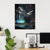 Turbine Dragonfly Drift ポスター (ホームオフィス)