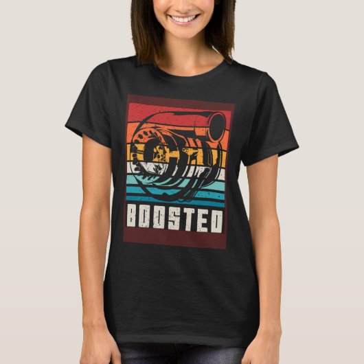 Turbo Car Boosted Car  Car Racing Tシャツ (正面)