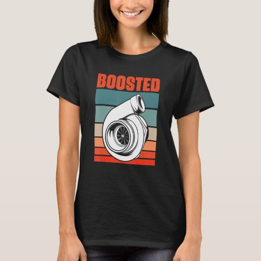 Turbo Car Boosted Car  Car Racing Tシャツ (正面)