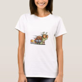 Turbo-Charged Snail Racer with Rocket Booster Tシャツ (正面)