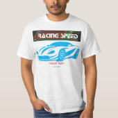 Turbo Racing Speed Car – Performance Auto Art Tシャツ (正面)