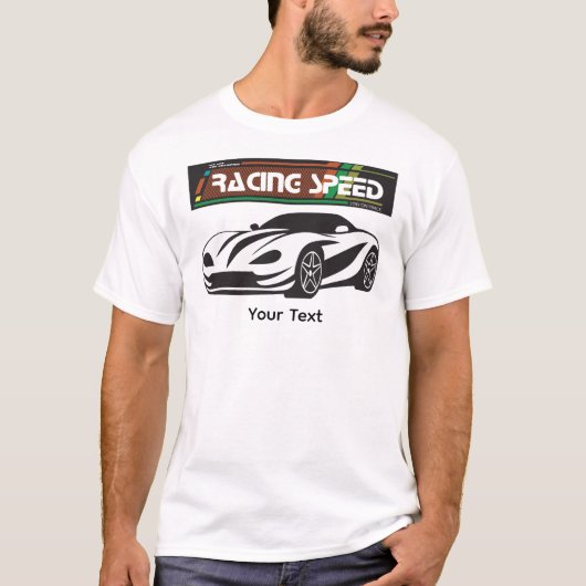 Turbo Racing Speed Car – Performance Auto Art Tシャツ (正面)