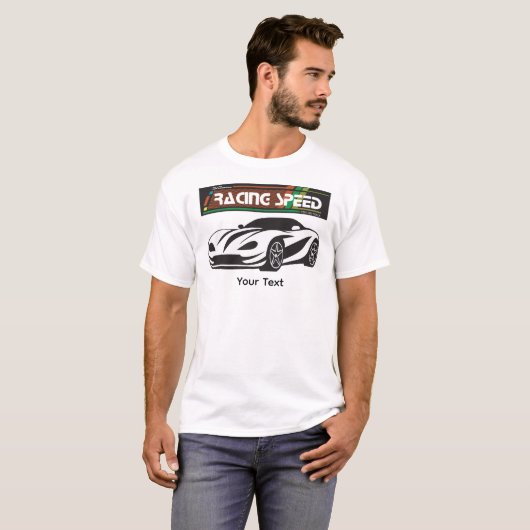 Turbo Racing Speed Car – Performance Auto Art Tシャツ (正面フル)
