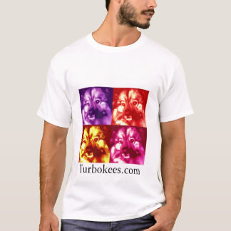 Turbokees.comのクォードによって着色されるロゴ Tシャツ