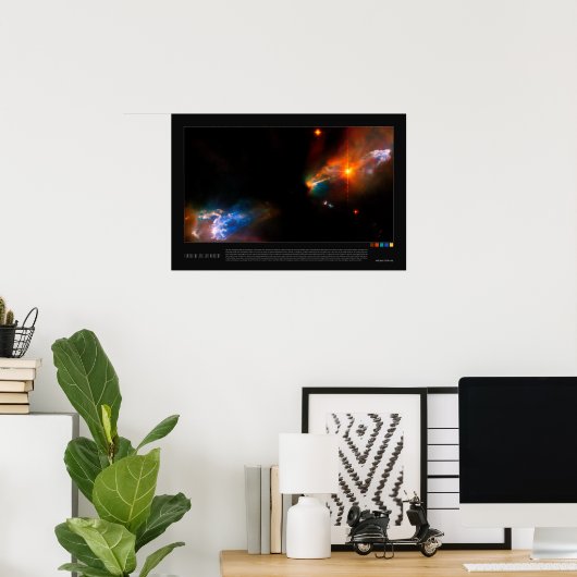 Turbulent Stellar Nursery ポスター (ホームオフィス)