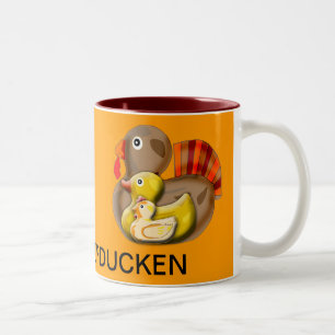 Turduckenのカスタマイズ可能なデザイン ツートーンマグカップ
