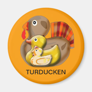 Turduckenのカスタマイズ可能なデザイン マグネット