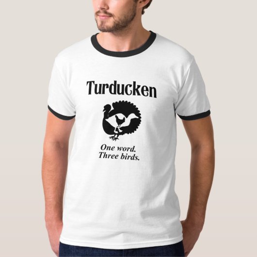 Turduckenトルコのアヒルの鶏のルイジアナの休日 Tシャツ (正面)