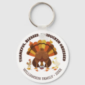 TURDUCKEN OBSESSED Funny Thanksgiving キーホルダー (正面)