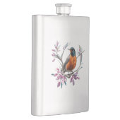 Turdus migratorius Surrounded By Mountain Laurel フラスク (右)