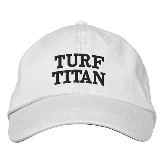 TURF TITAN お父さんの日ギフトに最適 刺繍入りキャップ (正面)