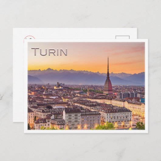 TURIN at sunset – はがき (正面/裏面)