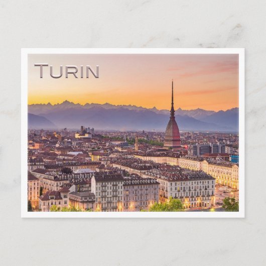 TURIN at sunset – はがき (正面)