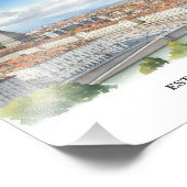 Turin watercolor poster フォトプリント            (角)