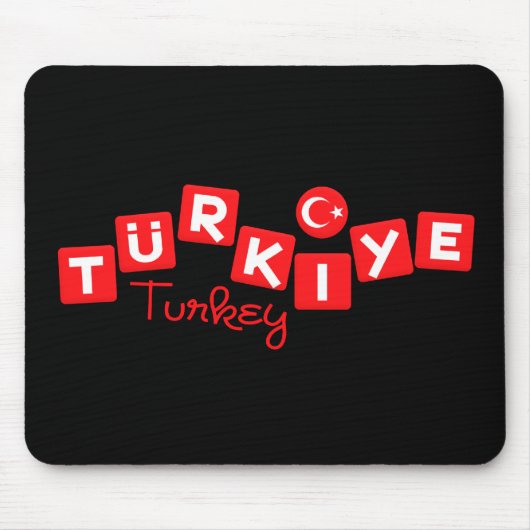TURKEYマウスパカスタマイズッド –  マウスパッド (正面)