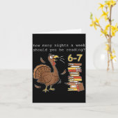 Turkey 6 7 How Many Nights A Week Should You Be Re カード (黄色い花)