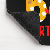 Turkey 6th Birthday Autumn Thanksgiving Party Boy  マウスパッド (コーナー)