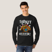 Turkey Baggers Bowling  Happy Thanksgiving Day Tシャツ (正面フル)