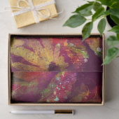 Turkey Bird Floral Red Yellow Whimsical Decoupage 薄葉紙 (ギフト)