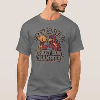 Turkey Bowl Champion Game Day Food Football Fun Tシャツ