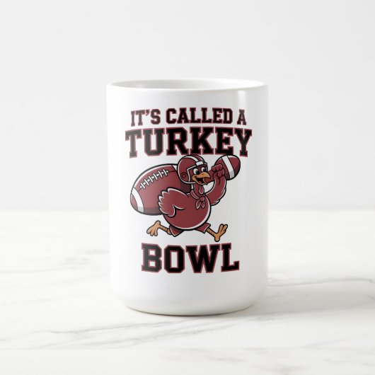 TURKEY BOWL FOOTBALL THANKSGIVING TEE コーヒーマグカップ (中央)