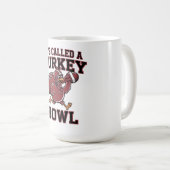 TURKEY BOWL FOOTBALL THANKSGIVING TEE コーヒーマグカップ (正面右)