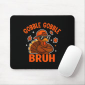 Turkey Bruh Thanksgiving Gobble Shirt Kids Teens B マウスパッド (マウス)