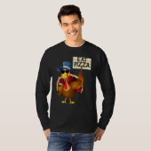 Turkey Eat Pizza Adult Vegan Kids  Thanksgiving 10 Tシャツ (正面フル)