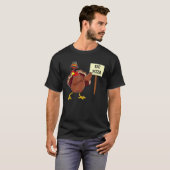 Turkey Eat Pizza Adult Vegan Kids  Thanksgiving 9 Tシャツ (正面フル)