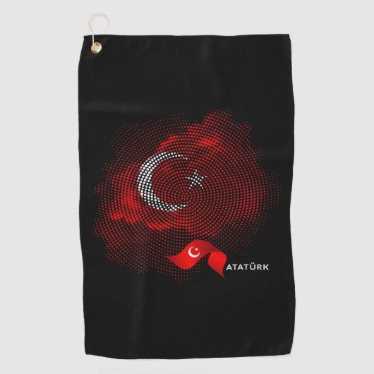 Turkey flag ゴルフタオル (正面)