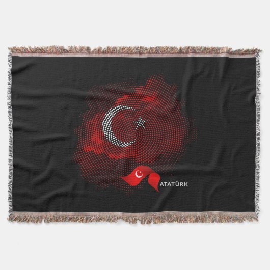 Turkey flag スローブランケット (正面)