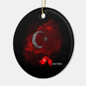 Turkey flag セラミックオーナメント (左)