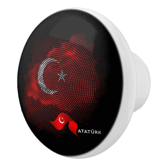 Turkey flag セラミックノブ (右)