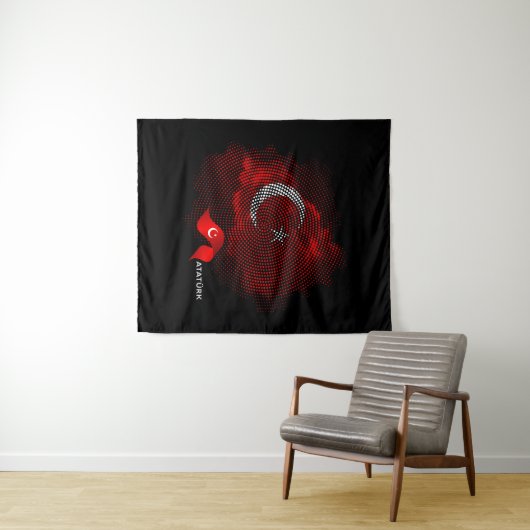 Turkey flag タペストリー (インサイチュ(横))
