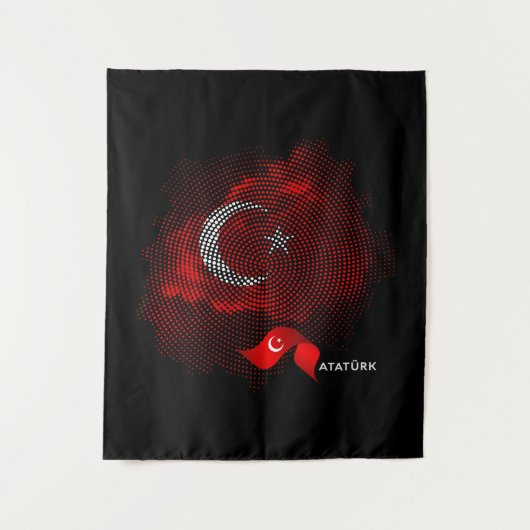Turkey flag タペストリー (正面)