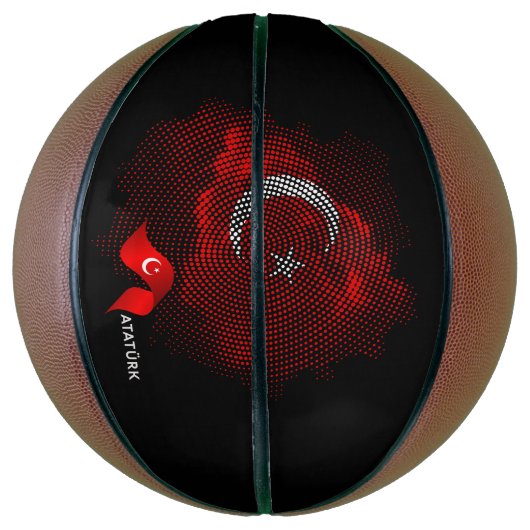 Turkey flag バスケットボール (縦)