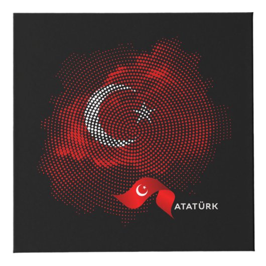 Turkey flag フォトキューブ (正面)