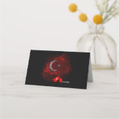 Turkey flag プレイスカード (正面)