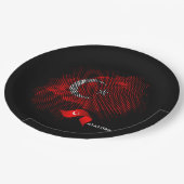 Turkey flag ペーパープレート (アングル)