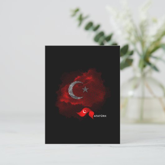 Turkey flag ポストカード (スタンド正面)