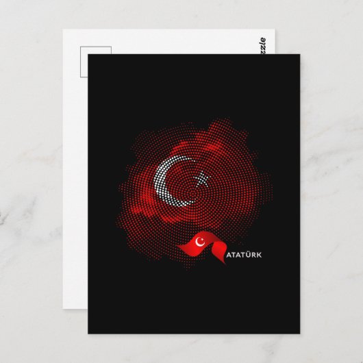 Turkey flag ポストカード (正面/裏面)