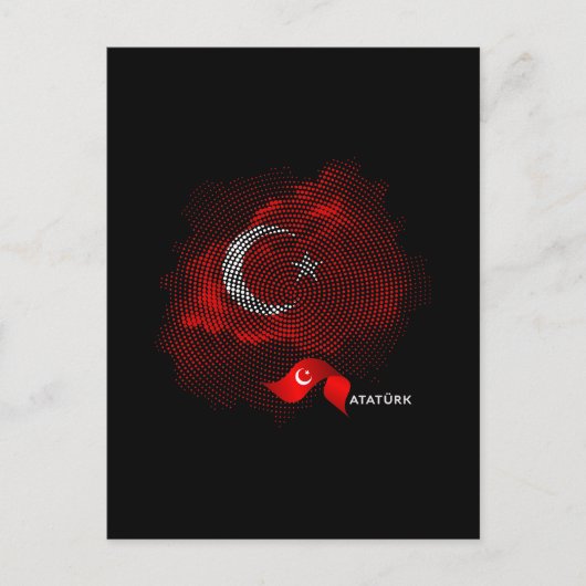 Turkey flag ポストカード (正面)