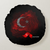 Turkey flag ラウンドクッション (正面)