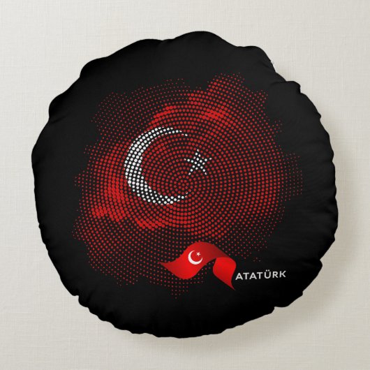 Turkey flag ラウンドクッション (裏面)