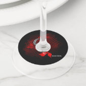 Turkey flag ワイングラスタグ (クローズアップ)