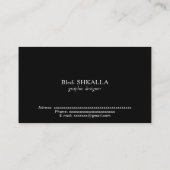 Turkey flag 名刺 (裏面)