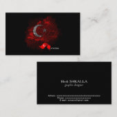 Turkey flag 名刺 (正面/裏面)